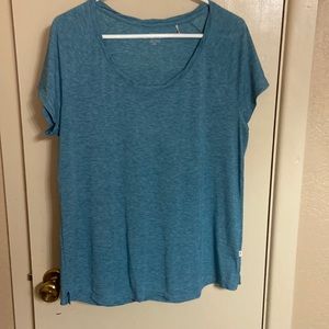 Toad & Co tee. Teal. Large.